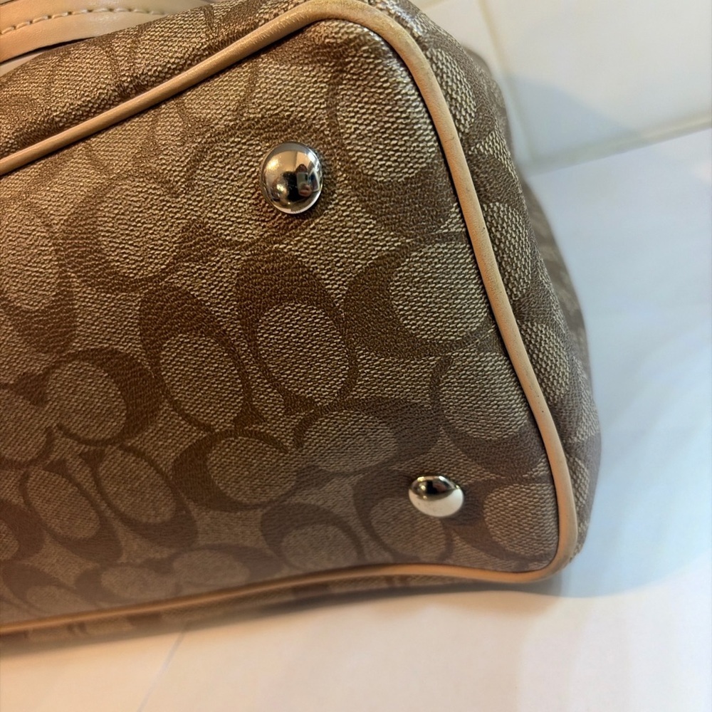 Coach Peyton Signature Jordan Double Zip Carryall F32838 - Picture 7 of 11